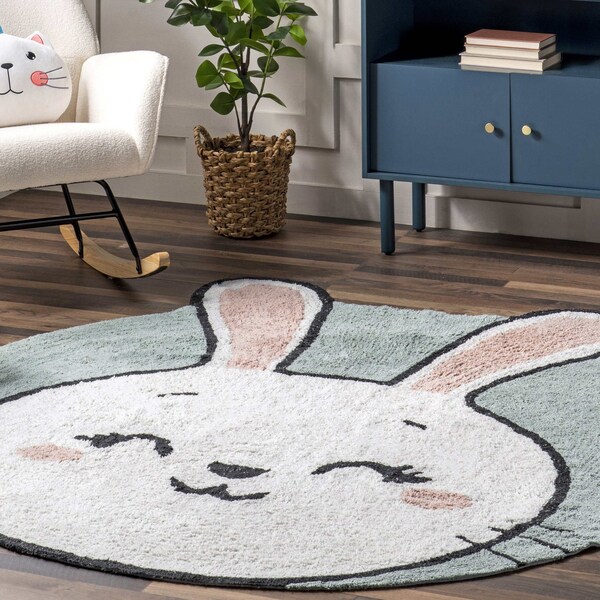 Nuloom Vera Bunny Machine Washable Kids Area Rug 6ft - SVDC12A-R606