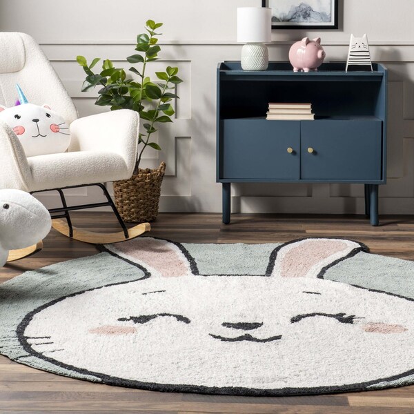 Nuloom Vera Bunny Machine Washable Kids Area Rug 6ft - SVDC12A-R606