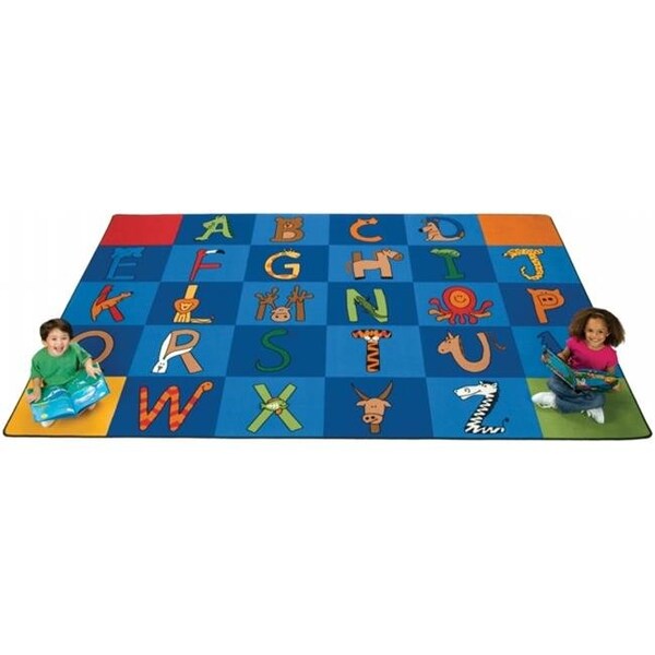 Carpets For Kids Carpets For Kids 5534 A to Z Animals 8.33 ft. x 13.33 ft. Rectangle Carpet - 5534
