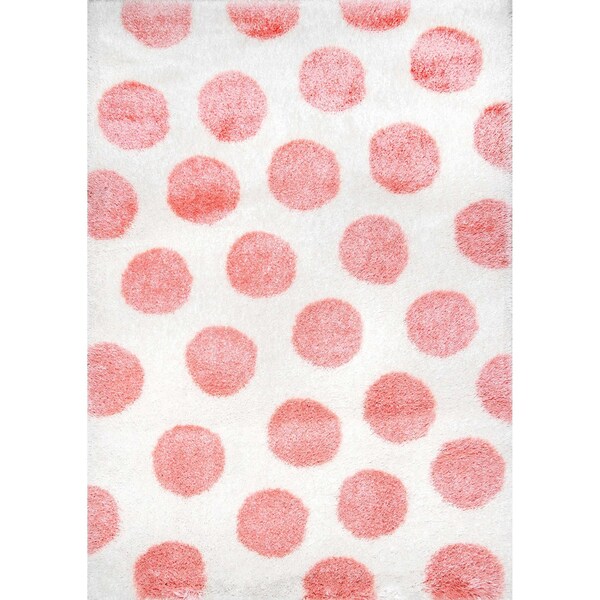Nuloom Alexa Polka Dot Kids Shag Area Rug 5ft 3in x 7ft 6in - OZAS10A-508