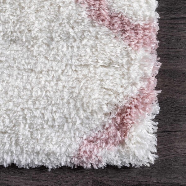 Nuloom Nelda Trellis Kids Shag Area Rug 2ft 6in x 6ft - OZAS03B-2606