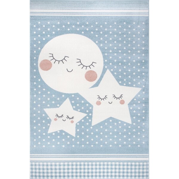 Nuloom Moon And Stars Kids Nursery Area Rug 2ft 8in x 8ft - MEST03A-2808