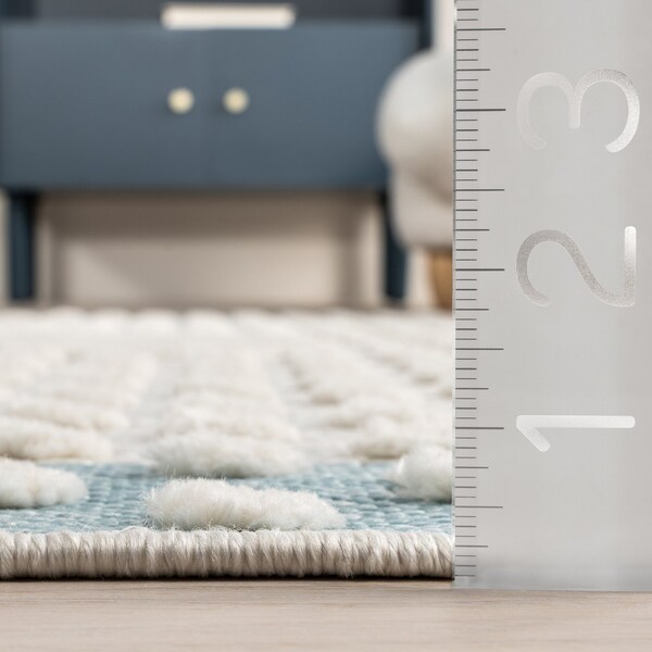 Nuloom Cecelia Polar Bear Kids Fringe Area Rug 5ft x 8ft - EPSD07B-508