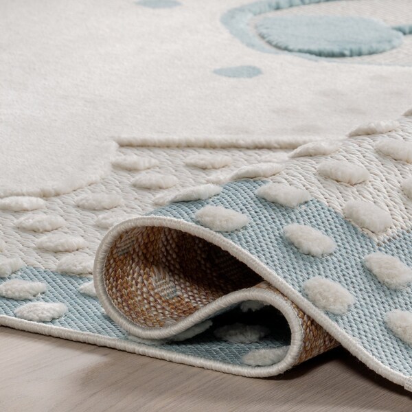 Nuloom Cecelia Polar Bear Kids Fringe Area Rug 5ft x 8ft - EPSD07B-508