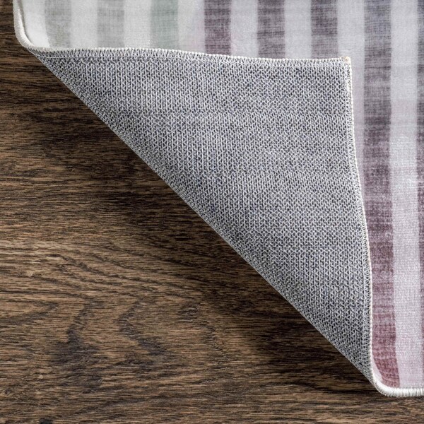 Nuloom Erikka Abstract Striped Kids Machine Washable Area Rug 8ft x 10ft - BICL08A-8010