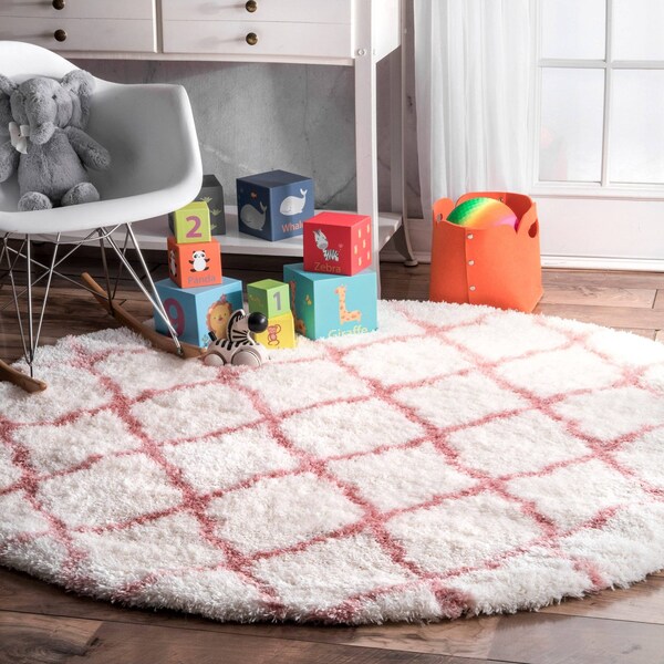 Nuloom Nelda Trellis Kids Shag Area Rug 5ft 3in - OZAS03B-R53053