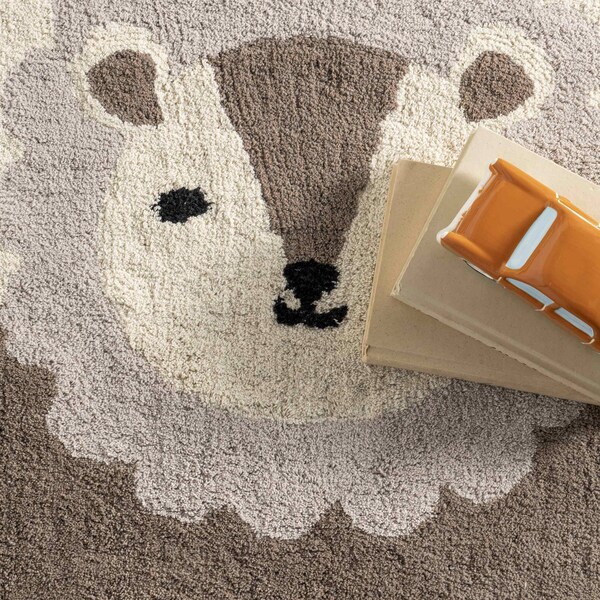 Nuloom Reika Lion Cub Machine Washable Kids Area Rug 4ft x 6ft - SVDC07A-406