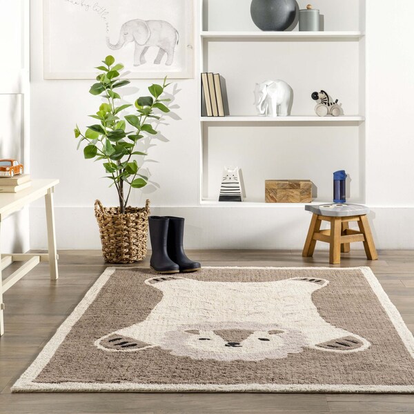 Nuloom Reika Lion Cub Machine Washable Kids Area Rug 4ft x 6ft - SVDC07A-406