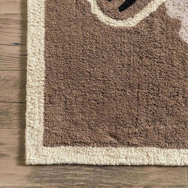 Nuloom Reika Lion Cub Machine Washable Kids Area Rug 4ft x 6ft - SVDC07A-406