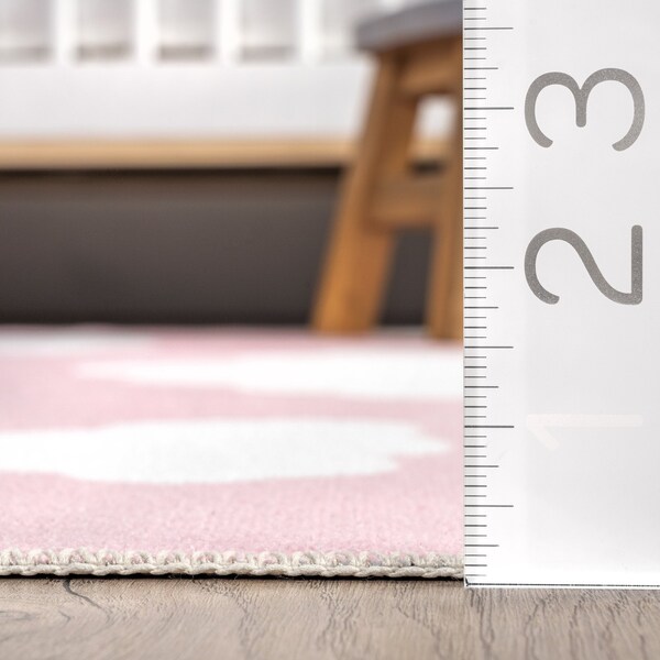 Nuloom Lilia Machine Washable Kids Cloud Area Rug 5ft x 8ft - HJAU37B-508
