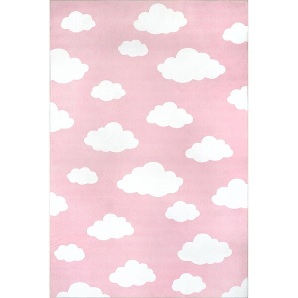 Nuloom Lilia Machine Washable Kids Cloud Area Rug 5ft x 8ft - HJAU37B-508