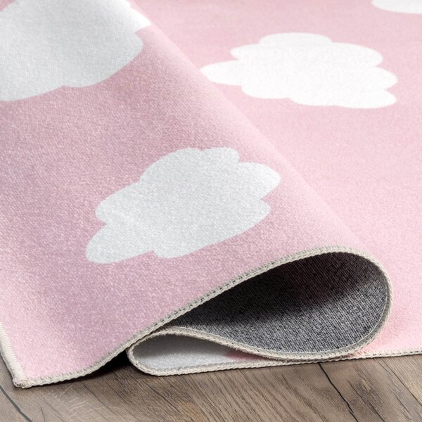 Nuloom Lilia Machine Washable Kids Cloud Area Rug 5ft x 8ft - HJAU37B-508