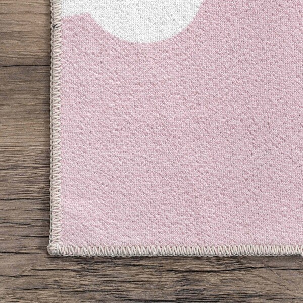 Nuloom Lilia Machine Washable Kids Cloud Area Rug 5ft x 8ft - HJAU37B-508
