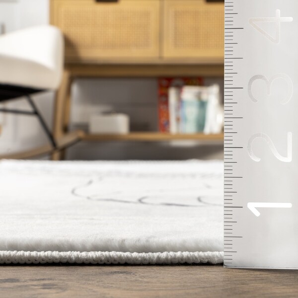 Nuloom Kinslee Modern Lion Machine Washable Kids Area Rug 7ft 6in x 9ft 6in - HJCL13A-76096