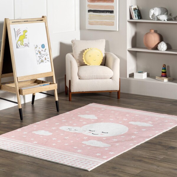 Nuloom Peaceful Night Machine Washable Kids Area Rug 5ft x 7ft 6in - HJCL03A-5076