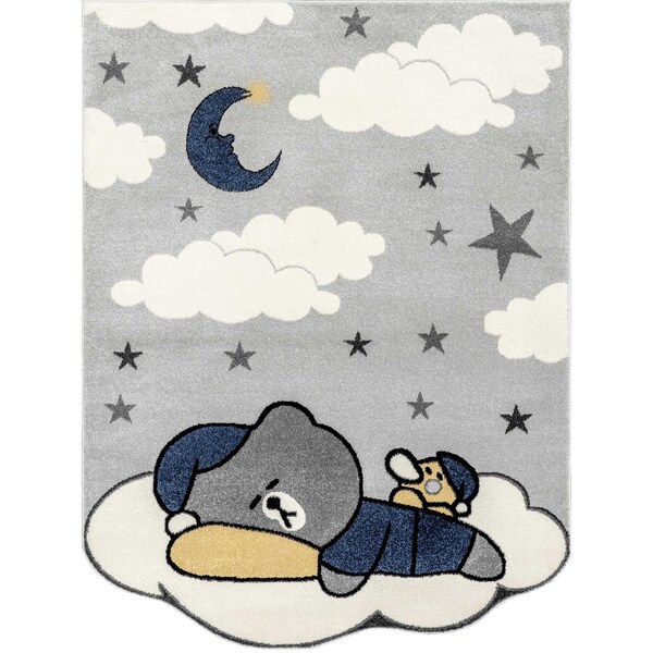 Nuloom Ryder Sleeping Bear Kids Area Rug 8ft x 10ft - GCHS02A-8010