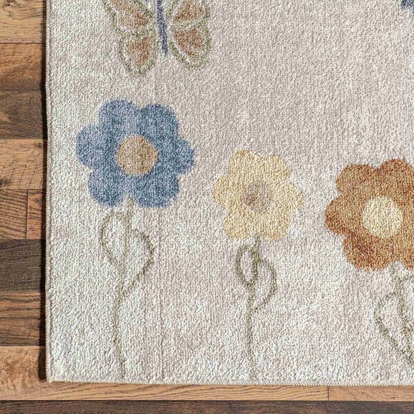 Nuloom Cass Safari Kids Machine Washable Area Rug 4ft x 6ft - GRHN13A-406