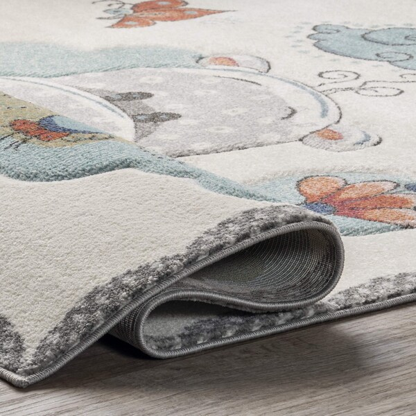 Nuloom Edine Whimsical Hippo Kids Area Rug 3ft x 5ft - BDEB02A-305