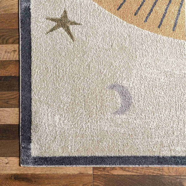 Nuloom Remi Lion Kids Machine Washable Area Rug 3ft x 5ft - GRHN11A-305