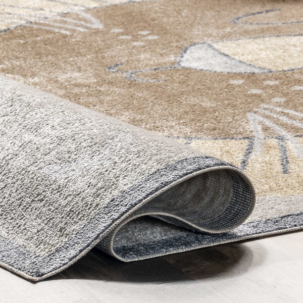 Nuloom Remi Lion Kids Machine Washable Area Rug 3ft x 5ft - GRHN11A-305