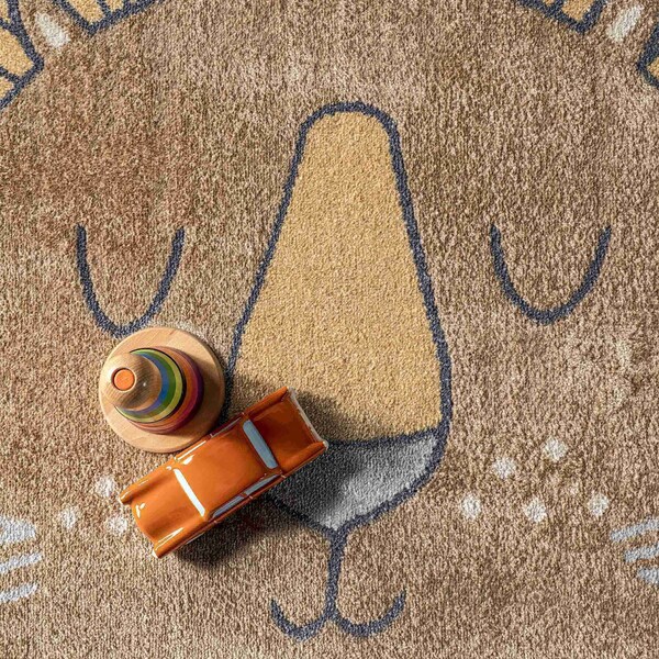 Nuloom Remi Lion Kids Machine Washable Area Rug 3ft x 5ft - GRHN11A-305