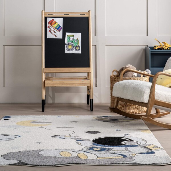 Nuloom Adaleigh Astronaut Kids Area Rug 4ft x 6ft - GCHS03A-406