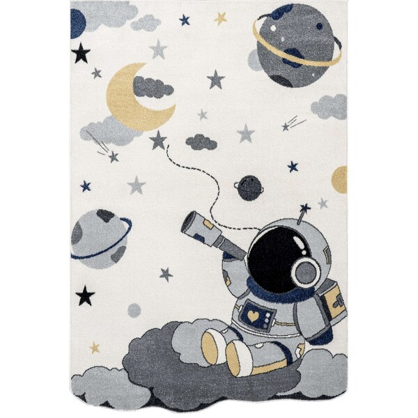 Nuloom Adaleigh Astronaut Kids Area Rug 4ft x 6ft - GCHS03A-406