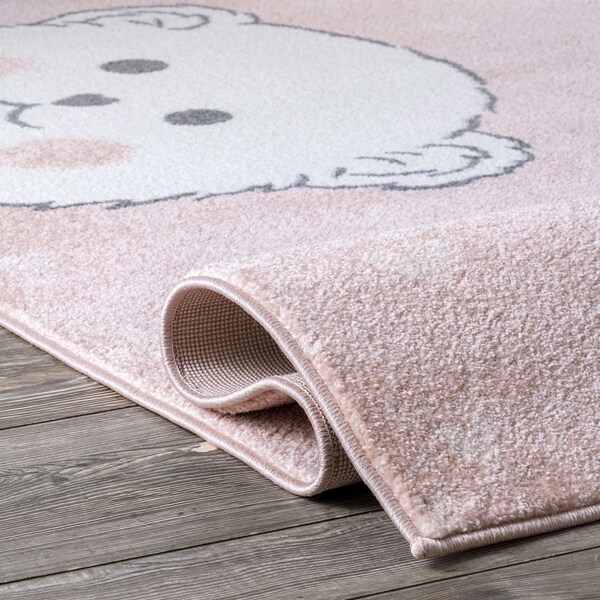 Nuloom Harlee Kids Bear Nursery or Playroom Area Rug 4ft x 6ft - MEST02A-406