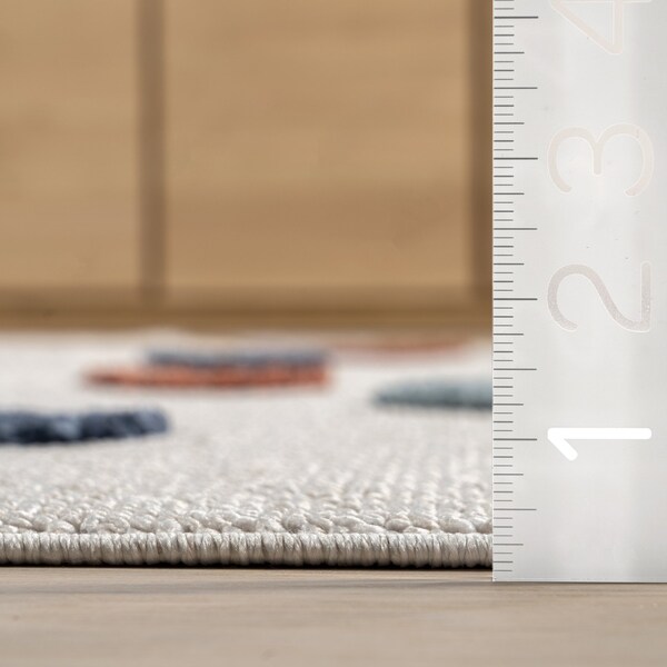 Nuloom Marleigh Raindrop High-Low Kids Tasseled Area Rug 3ft x 5ft - KKLR39A-305