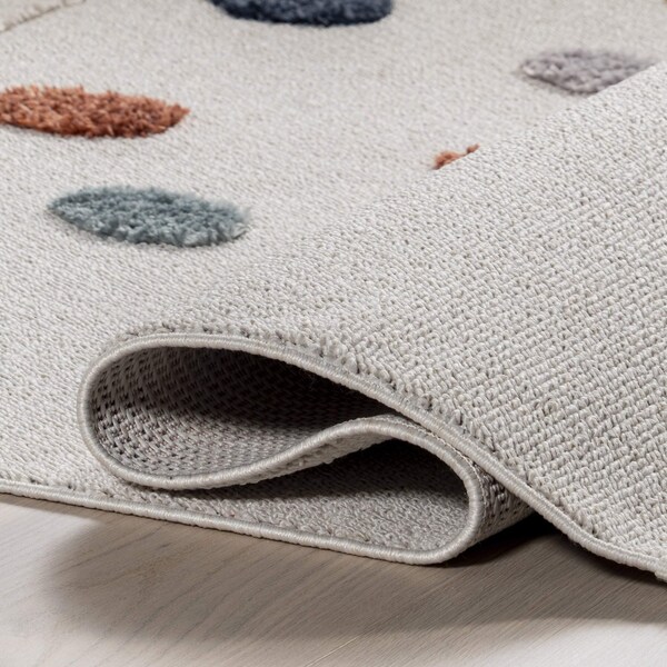 Nuloom Marleigh Raindrop High-Low Kids Tasseled Area Rug 3ft x 5ft - KKLR39A-305