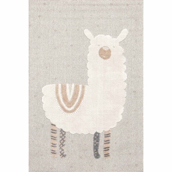Nuloom Gracelynn High-Low Alpaca Kids Area Rug 5ft x 8ft - KKRY01A-508