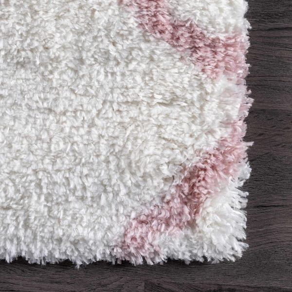 Nuloom Nelda Trellis Kids Shag Area Rug 7ft 10in - OZAS03B-S808