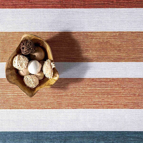 Nuloom Colorful Striped Machine Washable Kids Area Rug 5ft x 8ft - KFFX11A-508
