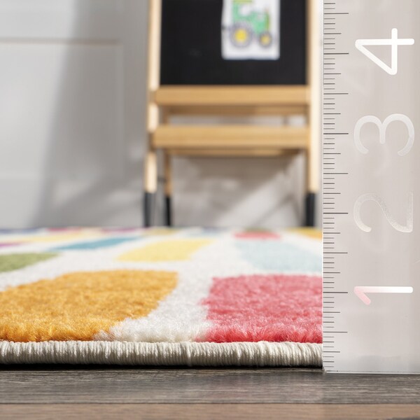 Nuloom Thick Colorful Stripes Kids Area Rug 4ft x 6ft - ECCR34A-406