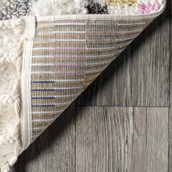Nuloom Lilou Moroccan Kids Tassel Area Rug 6ft 7in x 9ft - OZOT15A-6709