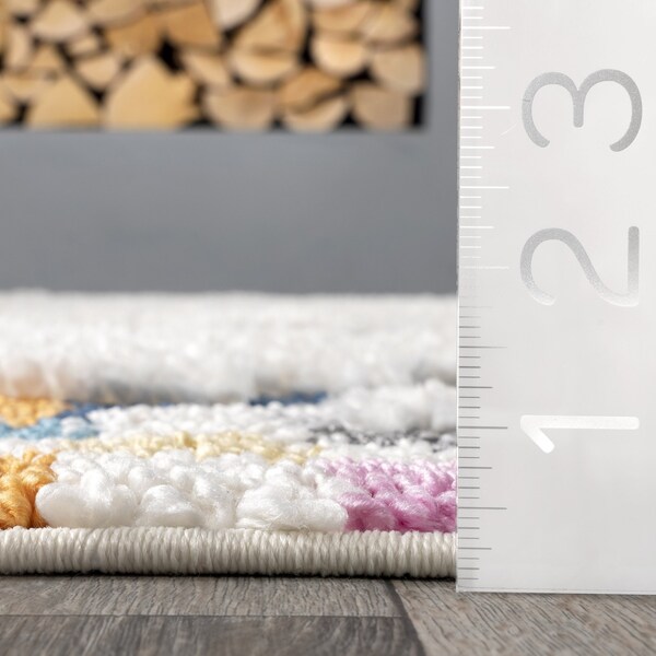 Nuloom Lilou Moroccan Kids Tassel Area Rug 6ft 7in x 9ft - OZOT15A-6709