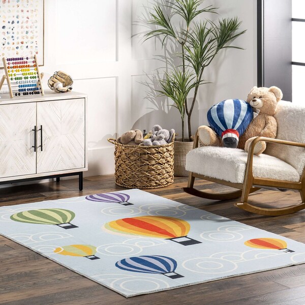 Nuloom Annelie Balloon Machine Washable Kids Area Rug 5ft x 7ft 6in - HJCL11A-5076