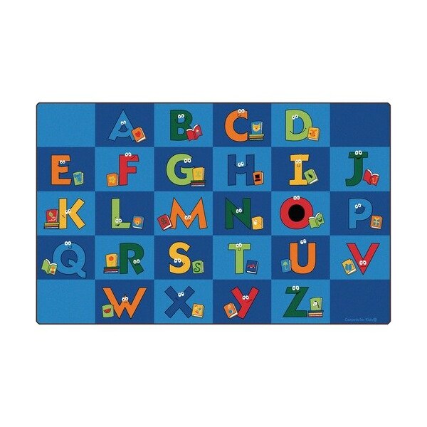 Carpets For Kids Library Rug, Reading Letters, 8ft 4inx13ft 4in - CPT6234