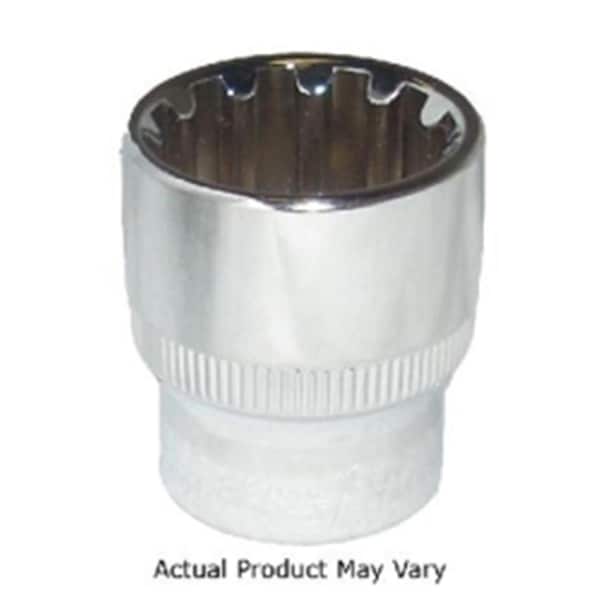 Keen 0.37 in. Drive Chrome Spline Socket - 0.81 in. - KE3541338