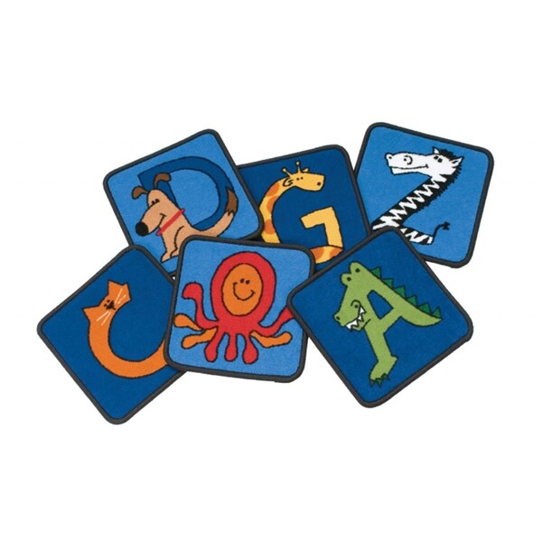 Carpets For Kids A to Z Animal Squares - Set of 26, 26PK - 5526