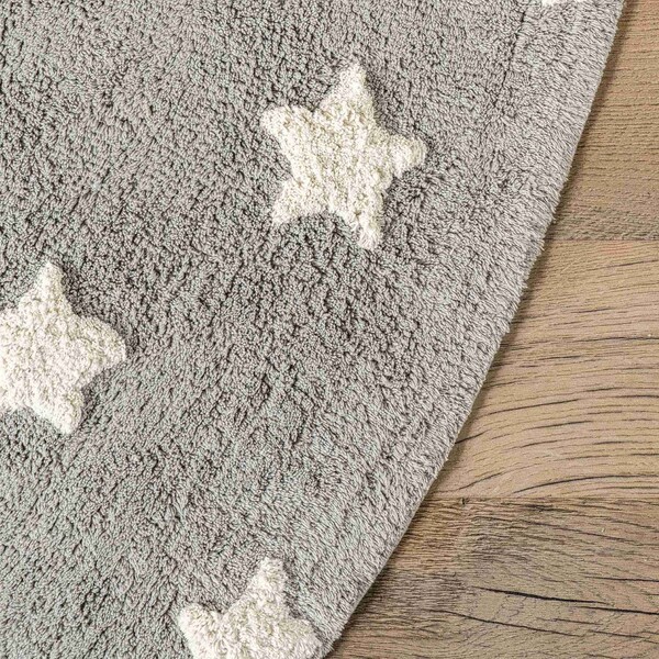 Nuloom Raised Stars Kids Machine Washable Area Rug 4ft - SVDC03A-R404