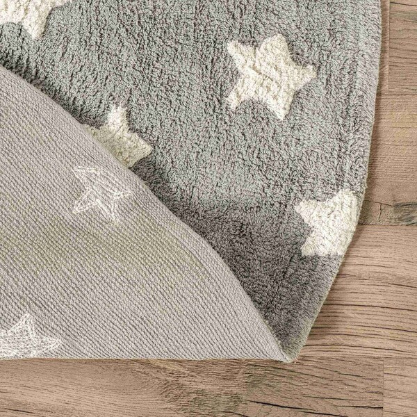 Nuloom Raised Stars Kids Machine Washable Area Rug 4ft - SVDC03A-R404