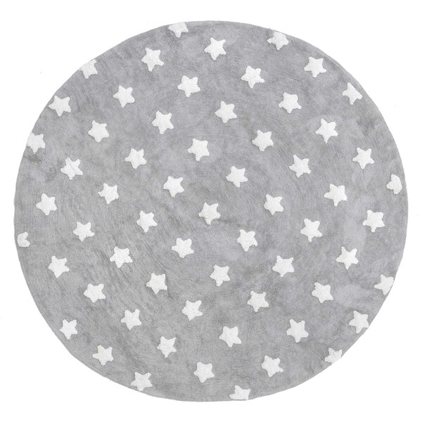 Nuloom Raised Stars Kids Machine Washable Area Rug 4ft - SVDC03A-R404