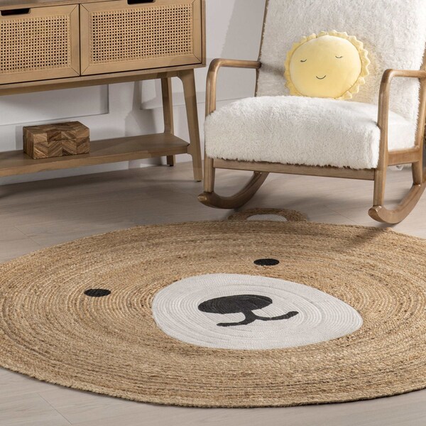 Nuloom Ravenna Bear Handwoven Kids Jute Area Rug 4ft - WDMR01A-R404