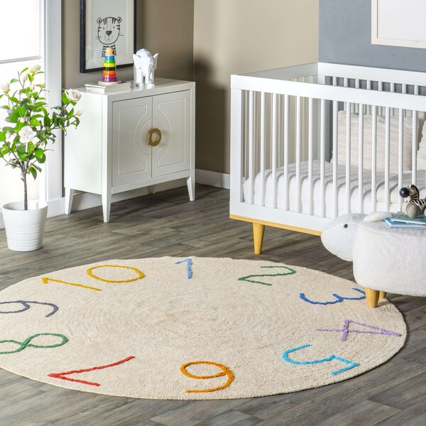 Nuloom Arely Numbers Machine Washable Kids Area Rug 4ft - SVDC05A-R404