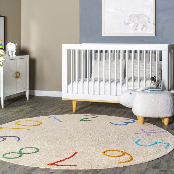 Nuloom Arely Numbers Machine Washable Kids Area Rug 4ft - SVDC05A-R404