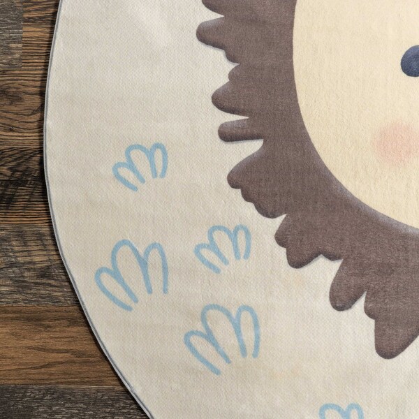 Nuloom Ellia Cheerful Lion Machine Washable Kids Area Rug 6ft - HJCL15A-R606
