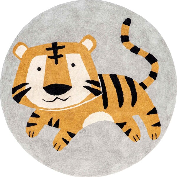 Nuloom Kienna Tiger Machine Washable Kids Area Rug 4ft - SVDC17A-R404