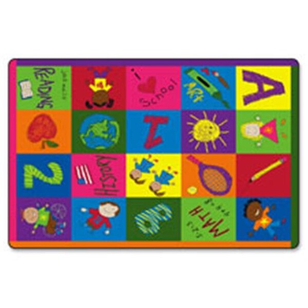 Flagship Carpets Flagship Carpets FCICE19416W Easy Care Primary Pictures Rug; 60 x 36 in. - FCICE19416W