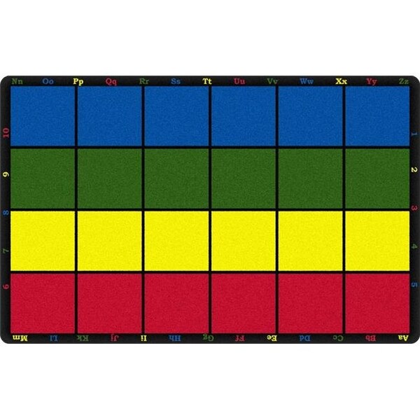 Flagship Carpets Flagship Carpets PE423-32 Rectangle Cushy Stars Seating Carpet; 6 ft. x 8 ft. 4 in. - 20 Seats - PE423-32